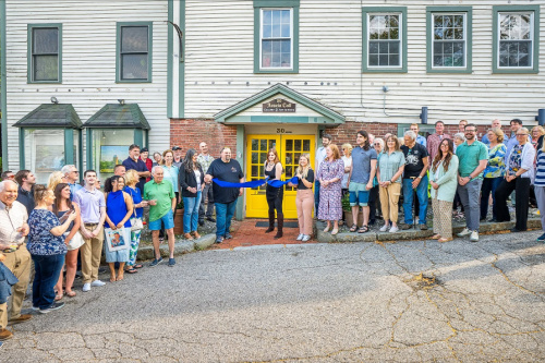 Join the Meredith Area Chamber of Commerce - Photo of Ribbon Cutting at Local Business.