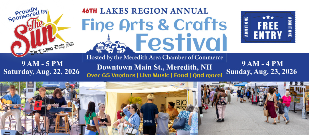 Art Festival Sponsor, Laconia Daily Sun.